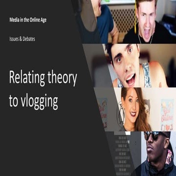 Relate theory to vlogging