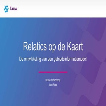 Gebiedsinformatiemodel (GIM) van Tauw