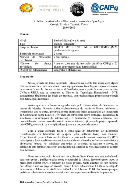 Relatorio missão argus 23 09-2013
