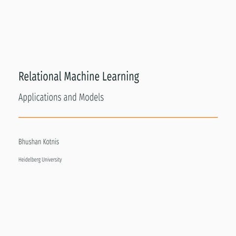 Relational machine-learning | PPT