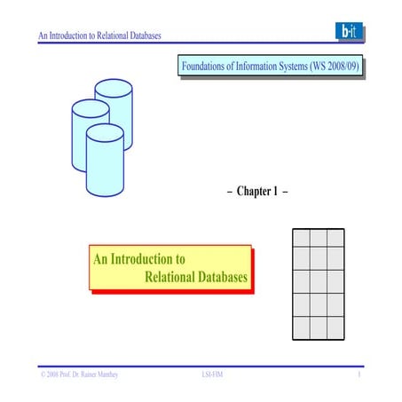 Relational Databases and database concept | PPTX