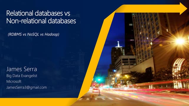 Relational databases vs Non-relational databases