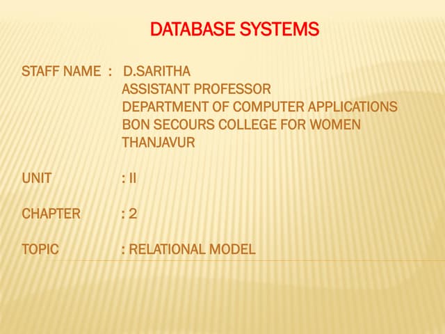 Relational model