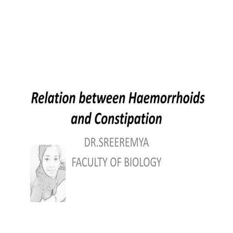 Relation between haemorrhoids and constipation