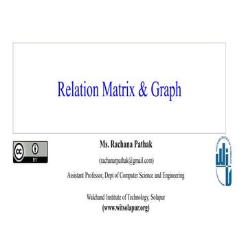 Relation matrix &  graphs in relations