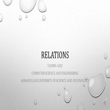 Relations