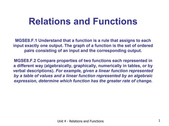Functions and function tables 6th grade | PPT