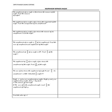 Relationship between angles