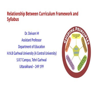 Relationship Between Curriculum Framework and Syllabus.pptx