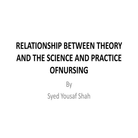 Relationship between theory and the science and practice | PPTX ...