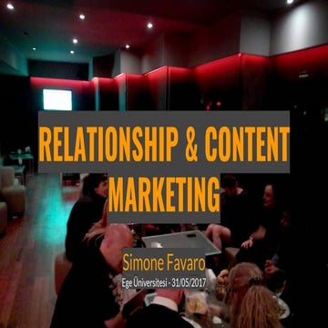 Relationship & content marketing