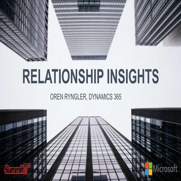 Microsoft Dynamics Relationship insights 