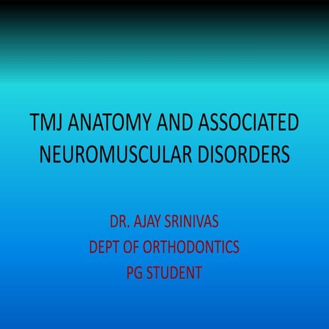 Relationship of tmj anatomy and pathology and related
