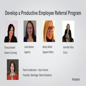 Relationships Matter: Develop a Productive Employee Referral Program | Talent...