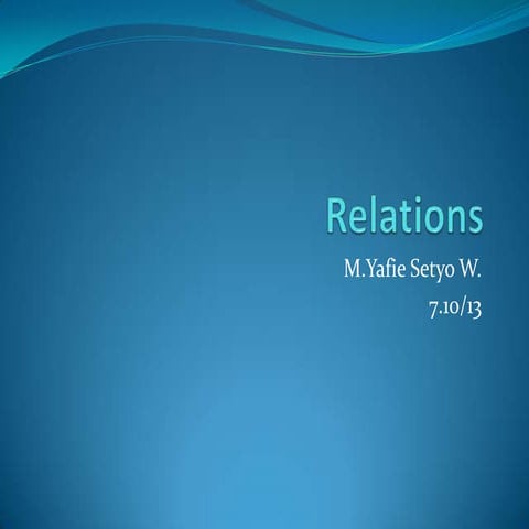 Relations