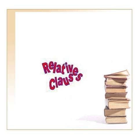 Relative clauses