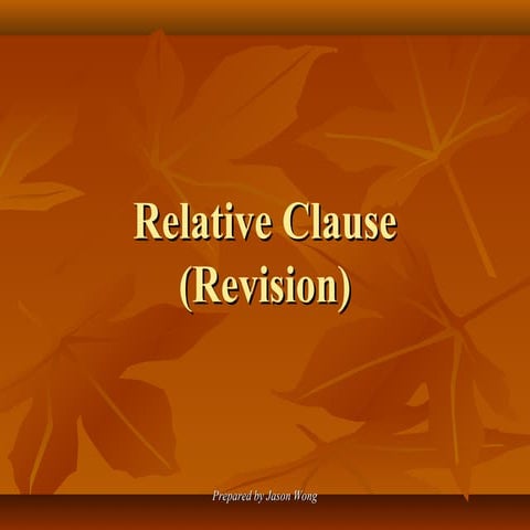Relative clause