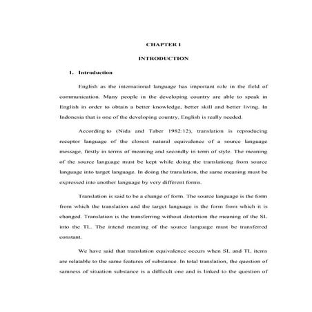 Relative clause with their equivalence from English into Indonesian