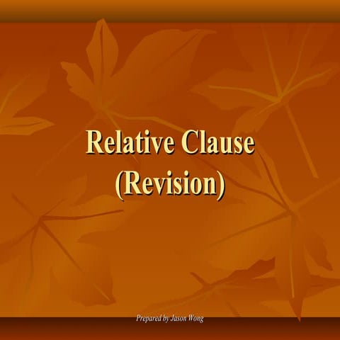 Relative clause