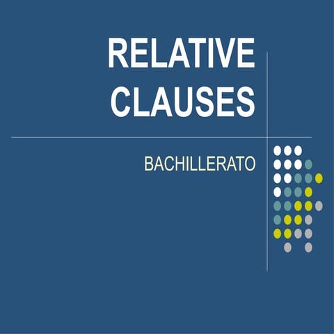 Relative Clauses