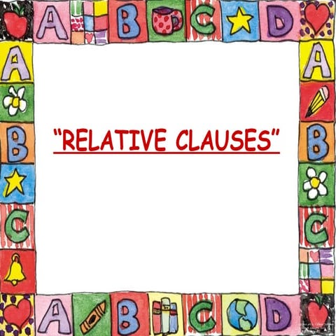Relative Clauses
