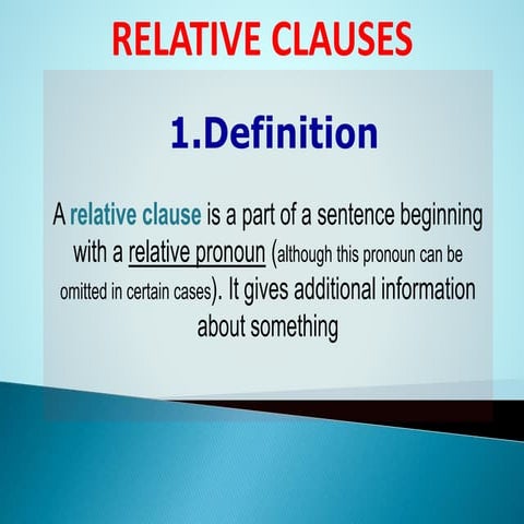 Relative Clauses