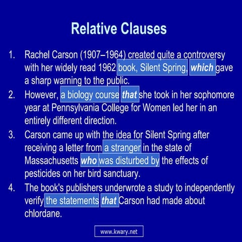 Relative clauses