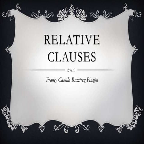 Relative Clauses