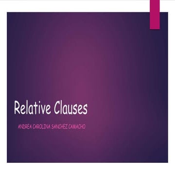 Relative clauses | PPTX