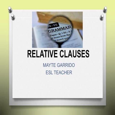 Relative clauses | PPTX