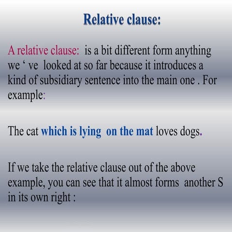 Relative Clauses Presented By Rawia Aljehani | PPTX