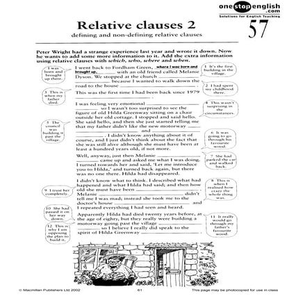 Relative clauses   review exercises 2