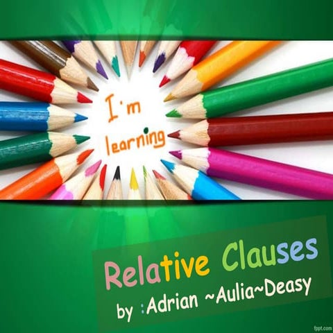 Relative Clauses 