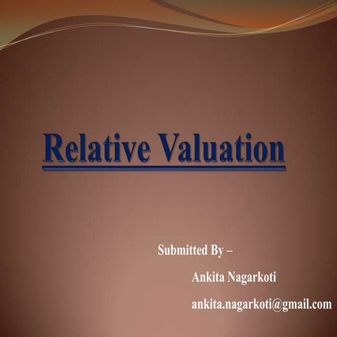 Relative valuation | PPTX