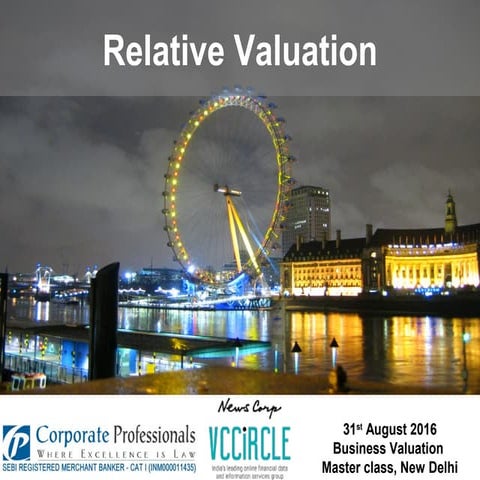 Relative Valuation - Techniques & Application | PPT