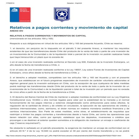 Relativo a pagos corrientes y movimiento de capital