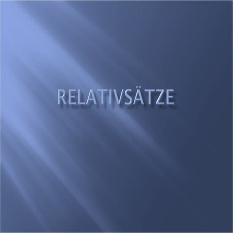 Relativsätze
