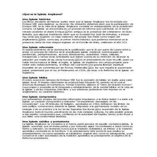 Relato breve  ,qué es la iglesia an...