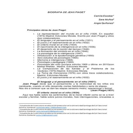 Relatoria de la biografia