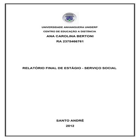 Relatorio final pronto!