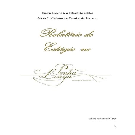 Relatório de Estágio no Hotel Penha Longa