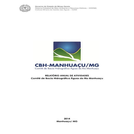 Relatório Anual de Atividades - CBH Manhuaçu 2014