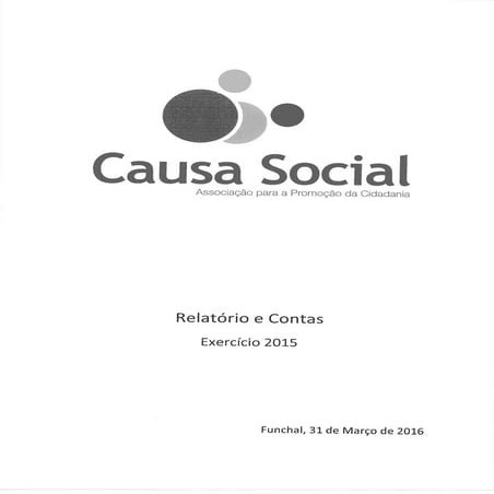 Relatório e contas 2015