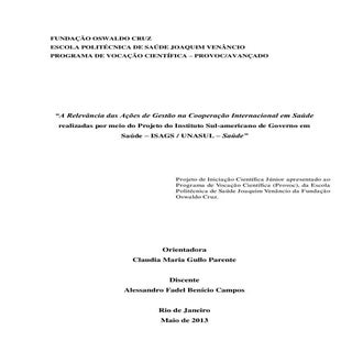 Relatório final   alessandro fadel