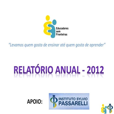 Relatório fotográfico 2012