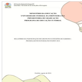 Relatório xix enapet_2014_-_práxis_...