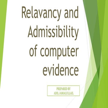 Relavancy and Admissibility ppt.pptx