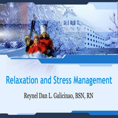 Stress management and relaxation techniques ppt by me | PPTX