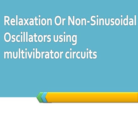 Relaxation oscillators