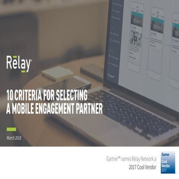 10 Criteria for Selecting a Mobile Engagement Partner 